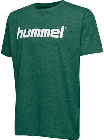 Hummel Koszulka "Logo" w kolorze zielonym
