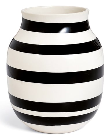 Kähler Vase "Omaggio" in Schwarz/ Weiß - (H)20 cm