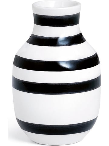 Kähler Vase "Omaggio" in Schwarz/ Weiß - (H)12,5 cm