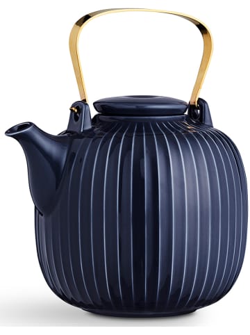 Kähler Theepot "Hammershøi" donkerblauw - 1,2 l