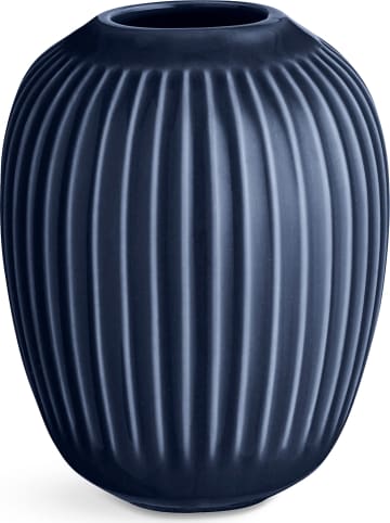 Kähler Vaas "Hammershøi" donkerblauw - (H)10 cm