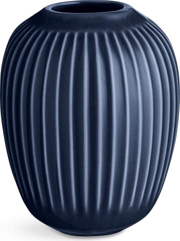 Kähler Vase "Hammershøi" in Dunkelblau - (H)10 cm