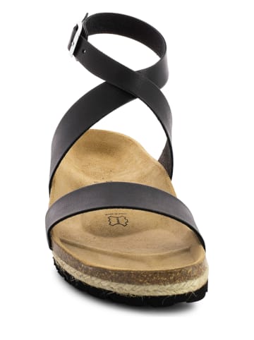 Sunbay LEDER-Sandalen "Dorado" in Schwarz