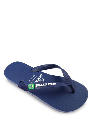 Brasileras Teenslippers "Clasica Brasil" donkerblauw