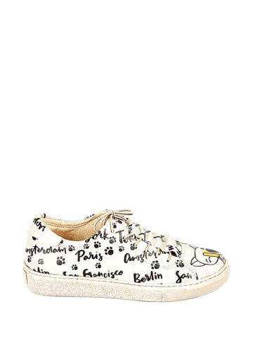 Streetfly Sneakers crème/zwart