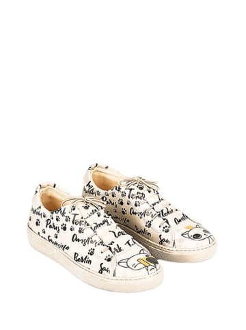 Streetfly Sneakers crème/zwart