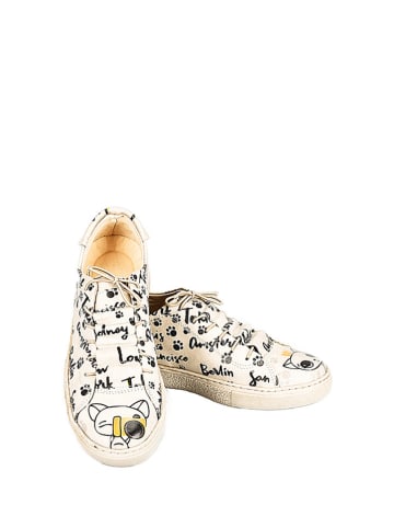 Streetfly Sneakers crème/zwart