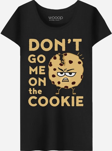 WOOOP Shirt "Don't go me on the Cookie" in Schwarz