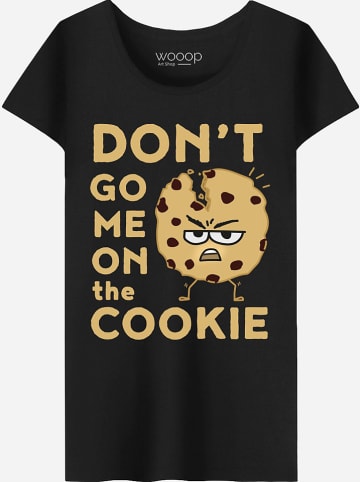 WOOOP Shirt "Don't go me on the Cookie" zwart