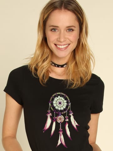 WOOOP Koszulka "Dreamcatcher" w kolorze czarnym