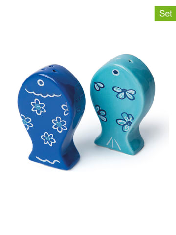 Trendy Kitchen by EXCÉLSA 2tlg. Streuer-Set "Ocean" in Blau - (H)7,5 cm