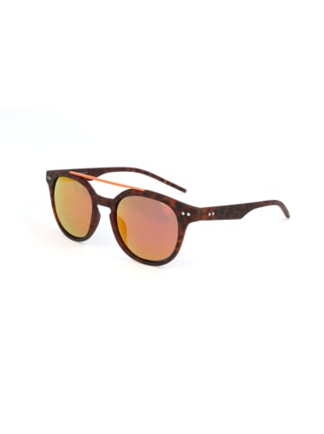 Polaroid Damskie okulary przeciwsłoneczne w kolorze brązowo-szaro-jasnoróźowym