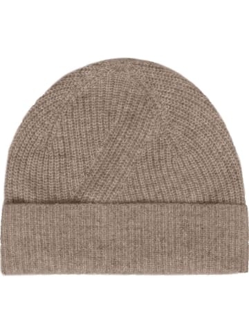 Zwillingsherz Kaszmirowa czapka w kolorze jasnobrązowym