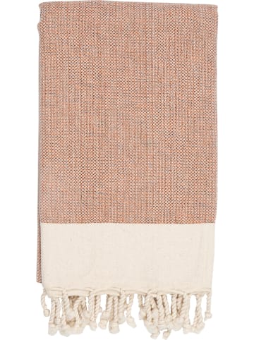 Samimi Hamamdoek rood/beige - (L)180 x (B)100 cm