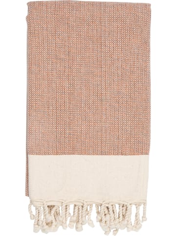 Towel to Go Hamamtuch in Rot/ Beige - (L)180 x (B)100 cm