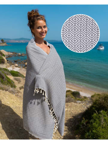 Samimi Hamamtuch in Anthrazit - (L)180 x (B)100 cm