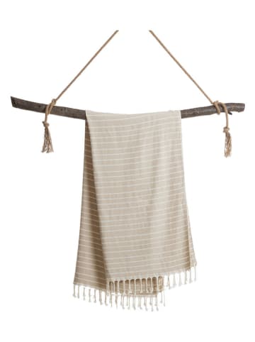 Samimi Hamamtuch in Beige - (L)180 x (B)100 cm