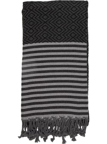 Samimi Hamamdoek zwart - (L)180 x (B)100 cm