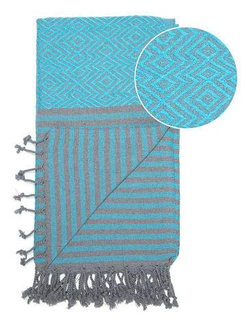 Samimi Hamamdoek turquoise - (L)180 x (B)100 cm