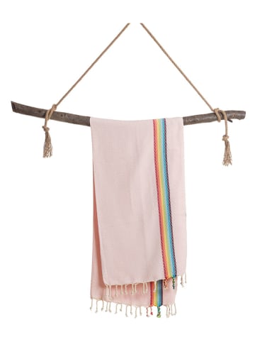 Samimi Hamamtuch "Rainbow" in Rosa/ Bunt - (L)180 x (B)100 cm