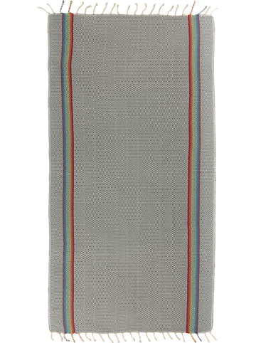 Samimi Chusta hammam w kolorze szarym ze wzorem - 180 x 100 cm