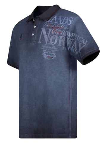 Geographical Norway Koszulka polo "Adventure" w kolorze granatowym