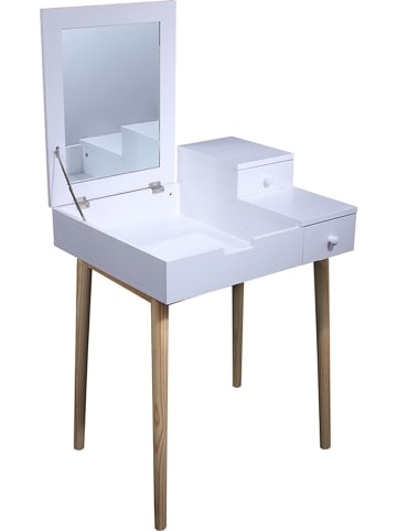 THE HOME DECO FACTORY Kaptafel "Elsa" wit - (B)60 x (H)125 x (D)50 cm