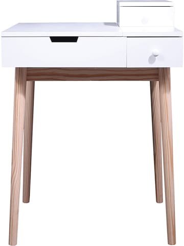 THE HOME DECO FACTORY Kaptafel "Elsa" wit - (B)60 x (H)125 x (D)50 cm