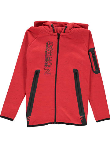 Geographical Norway Sweatjacke "Getincelle" in Rot