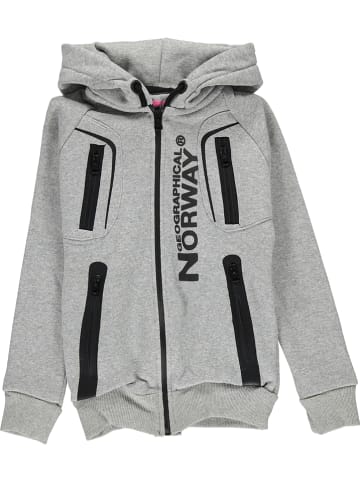 Geographical Norway Sweatjacke "Gosepha" in Hellgrau