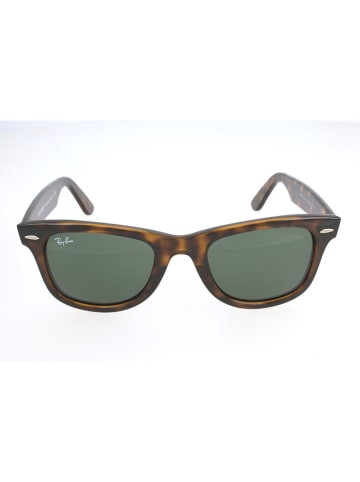 Ray Ban Damskie okulary przeciwsłoneczne "Wayfarer" w kolorze zielono-brązowym