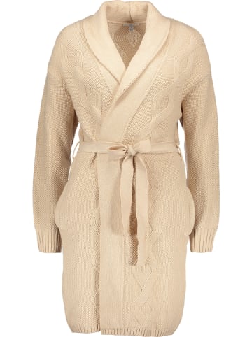 Mavi Jeans Sweter rozpinany w kolorze beżowym