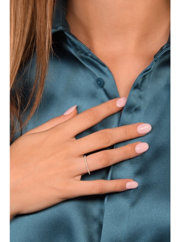 ATELIER DU DIAMANT Witgouden ring "Belle alliance tour complet" met diamanten