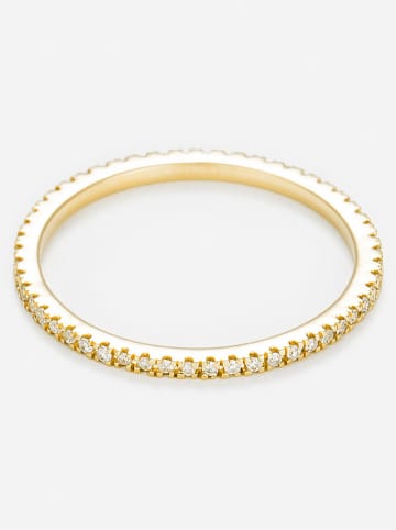 ATELIER DU DIAMANT Gouden ring "Belle alliance tour complet" met diamanten