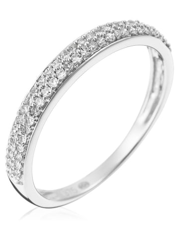 ATELIER DU DIAMANT Witgouden ring "Alliance granite" met diamanten