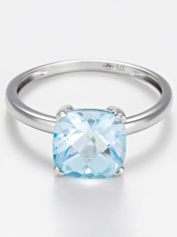 L instant d Or Witgouden ring "Topaze unique" met edelsteen