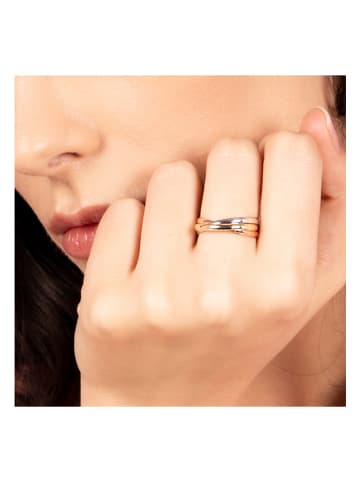 L'OR by Diamanta Złoty pierścionek "Tri Or"