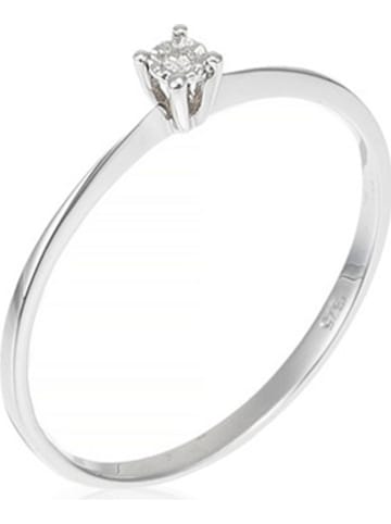 DIAMANTA Weißgold-Ring "Pure" mit Diamant