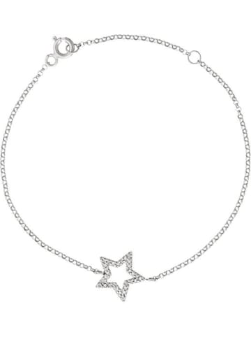 DIAMANTA Weißgold-Armkette "Perfect Star" mit Diamanten