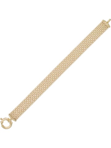 L instant d Or Gold-Armkette "Maille Plate"
