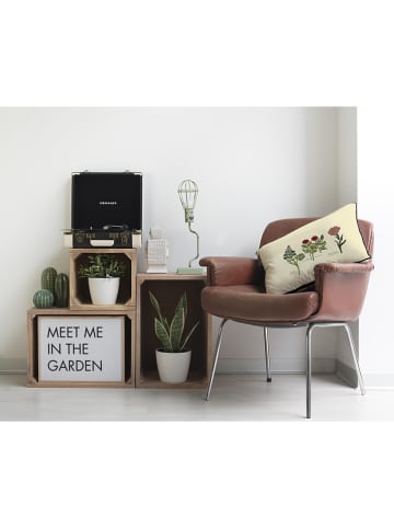 Madre Selva Kussenhoes "Botanical" beige - (L)50 x (B)35 cm