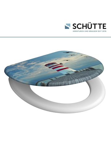 Schütte Toiletbril met softclose "Lighthouse" lichtblauw