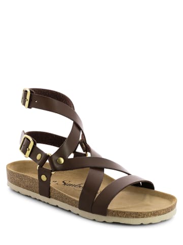 Sunbay Leder-Sandalen "Elorza" in Braun