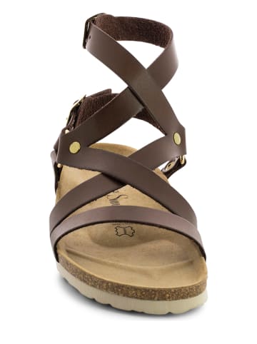 Sunbay Leder-Sandalen "Elorza" in Braun
