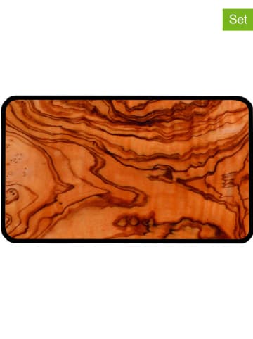 Zak Designs Talerz w kolorze brązowo-czarnym do serwowania - (S)23,5 x (W)0,40 x (G)16 cm