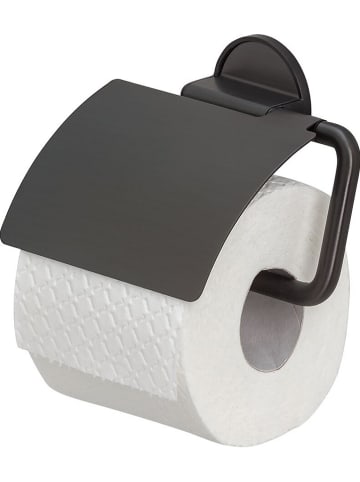 Tiger Toiletrolhouder "Tune" zwart - (B)15 x (H)12,3 cm