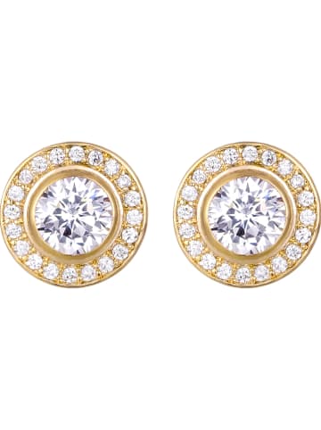 Park Avenue Vergold. Ohrstecker mit Swarovski Kristallen