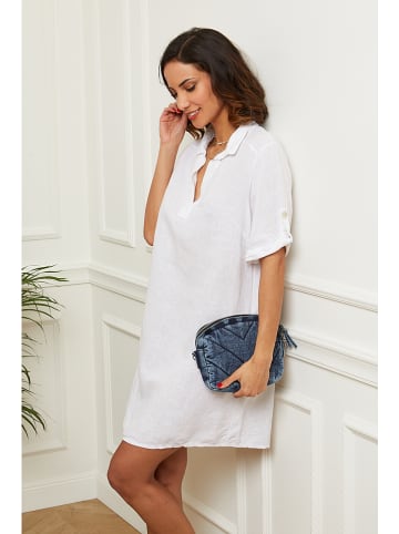 Le Monde du Lin Leinen-Kleid in Weiß