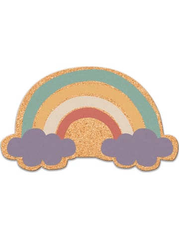 little nice things Prikbord "Rainbow" meerkleurig - (B)50 x (H)50 cm