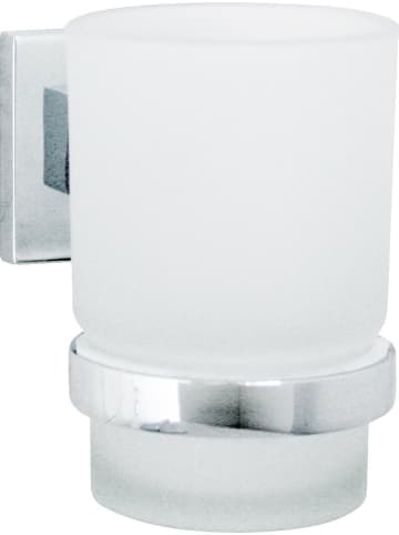 Fackelmann Zahnputzbecher "Mare" in Weiß - (B)7 x (H)11 x (T)10 cm